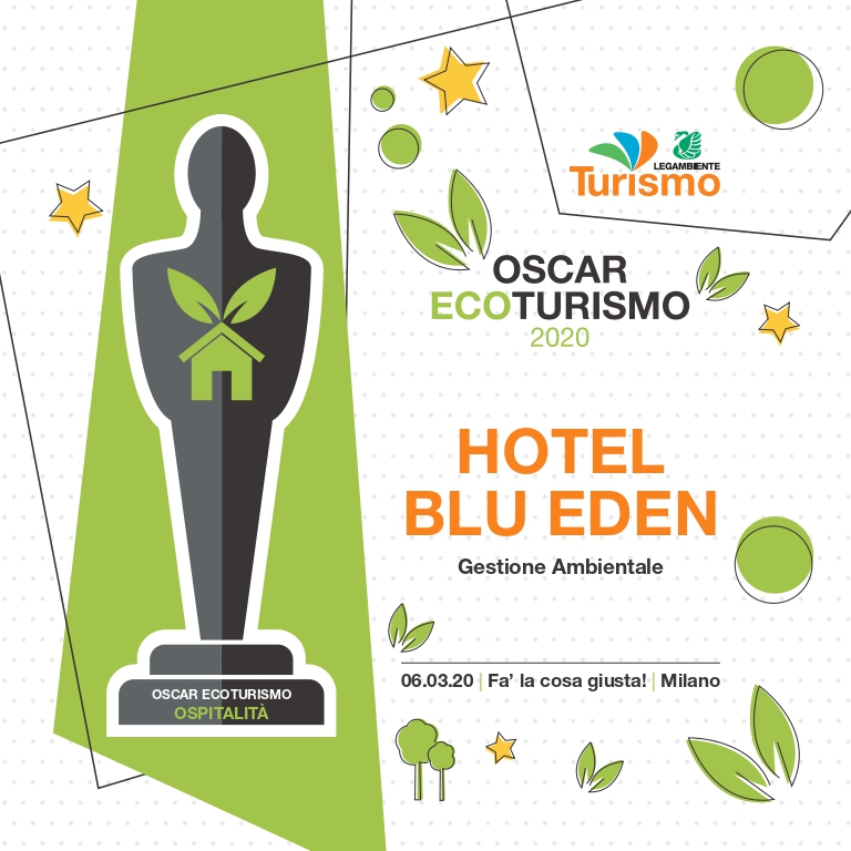 Il Blu Eden vince… l’OSCAR ECOTURISMO 2020 di Legambiente!